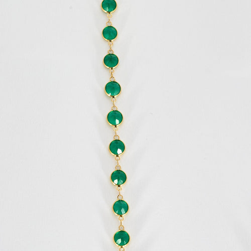 Collier GRAND SAUTOIR CHRYSOPRASES 58 Facettes 35100064