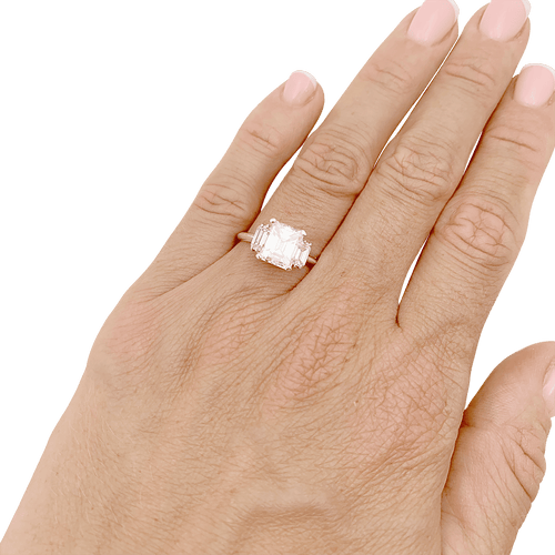 Bague 54 Solitaire en or blanc, diamant 1,92 cts. 58 Facettes 34757