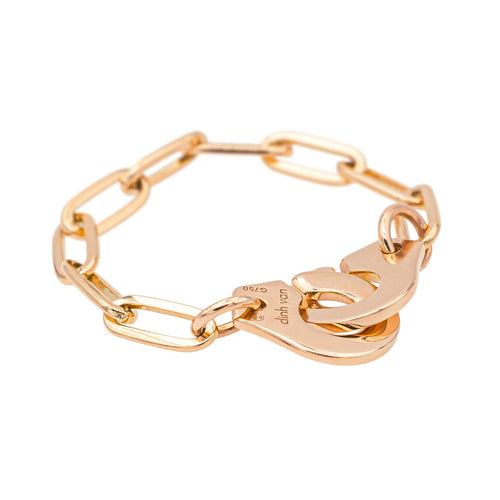 Bague 54 Dinh Van Bague Menottes Or rose 58 Facettes 4098672RV