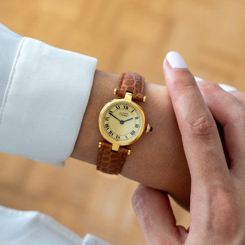 Cartier Must Vendôme - Lemon roman dial - SM 58 Facettes
