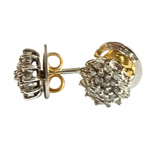 Boucles d'oreilles Boucles d'oreilles au design Art Déco contemporain avec diamants 58 Facettes Q359B(129)