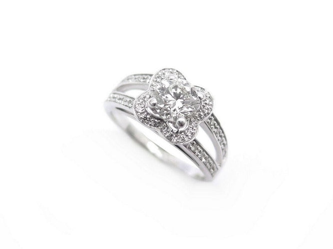 Bague 52 bague MAUBOUSSIN chance of love n7 t52 or blanc 18k diamants facture 58 Facettes 269948