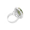 Bague 48 Bague or blanc, jade néphrite et diamants. 58 Facettes 35098