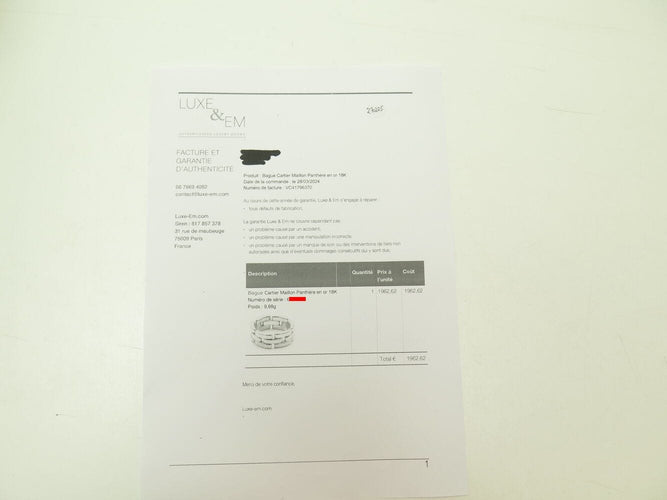 Bague 53 bague CARTIER panthere maillons t53 en or jaune 18k 9.8 gr  link 58 Facettes 270225