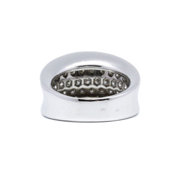 Bague 53 Bague or blanc diamants 58 Facettes 220451R