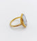 Bague 51 Bague antique or jaune 14k camée sur agate 58 Facettes A06168