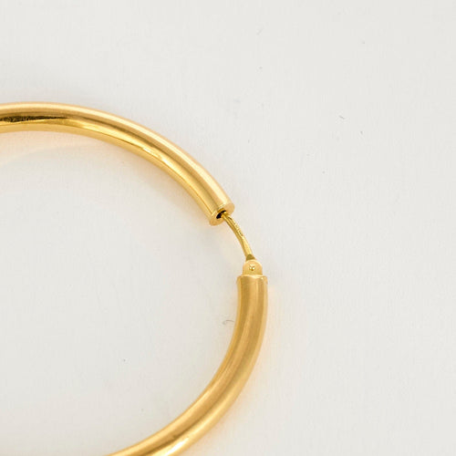 Boucles d'oreilles Anneaux d'oreilles en or jaune 58 Facettes COL28822