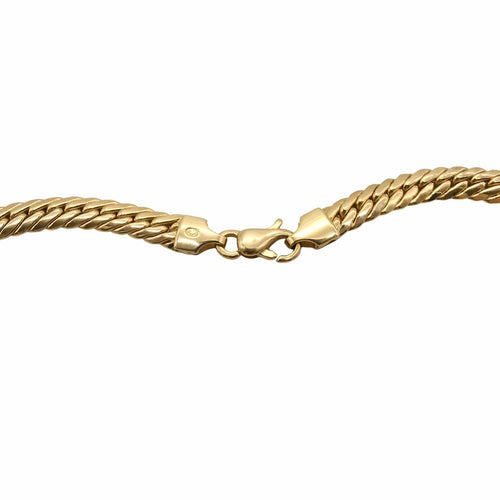 Collier Collier maille anglaise or jaune 58 Facettes