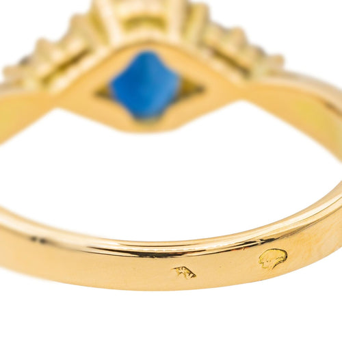 Bague 53 Bague Or jaune Saphir, Diamant 58 Facettes 3683065CN