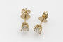 Boucles d'oreilles Boucles d’oreilles diamants taille brillant ancienne 1,27 ct en or jaune 14k 58 Facettes 11491