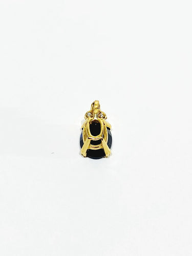 Pendentif Pendentif en or, diamants et saphir 58 Facettes