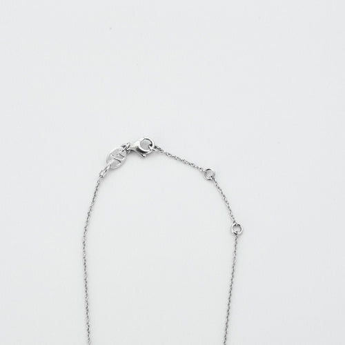 Collier Collier or gris diamants motif trèfle 58 Facettes L4