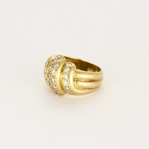 Bague 47 Bague en or jaune 18K 58 Facettes ALE42762