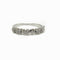 Bague 53 Alliance en or blanc et diamants 58 Facettes