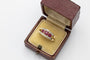 Bague 56 Bague vintage en or jaune avec rubis et diamants, France 58 Facettes 11259