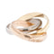 Bague 50 Bague Trinity de Cartier triple or 58 Facettes