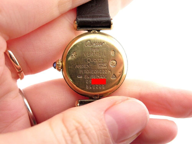 Montre vintage montre CARTIER colisee 590002 24 mm quartz vermeil en 58 Facettes 267197