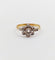 Bague 55 Bague marguerite antique en or 18k et diamants taille rose (circa 1900) 58 Facettes A06395