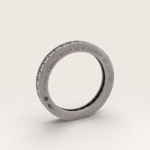 Bague 50 CARTIER Alliance éternité Art Déco – Platine & Diamants, 1920 58 Facettes 520