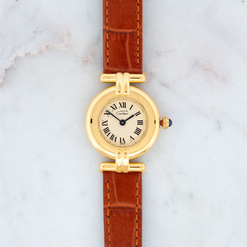 Montre Cartier Must Colisée - Ivory roman dial 58 Facettes