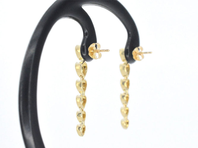 Boucles d'oreilles Boucles d'oreilles en or jaune avec diamants 58 Facettes 2339