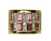 Bague 57 Bague or jaune tourmalines roses et diamants 58 Facettes AB403