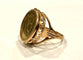 Bague 55 Bague pièce Napoléon 20 frs or jaune 58 Facettes