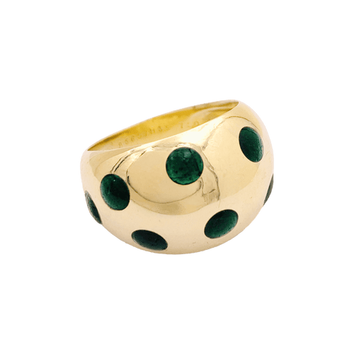 Bague 47 Bague vintage Van Cleef & Arpels, or jaune, laque. 58 Facettes 34648