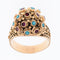 Bague 60.5 Bague Art Déco or jaune 19 carats, turquoise et rubis 58 Facettes