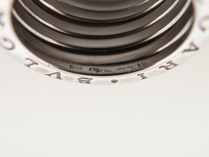 Bague 55 bague BULGARI b.zero 1 quatre rangs 346594 t55 en or blanc 18k 12.3gr 58 Facettes 271828