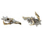Boucles d'oreilles Boucles d'oreilles, "Edelweiss", en or jaune, platine et diamants. 58 Facettes 29984
