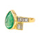 Bague 51 Bague  Or jaune Emeraude, Diamant 58 Facettes 3954556RV