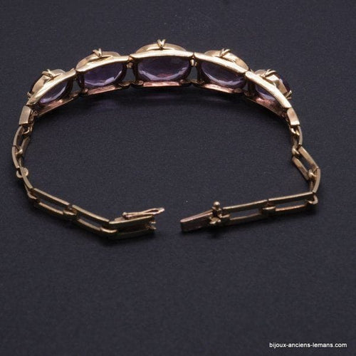 Bracelet Bracelet Rétro Améthystes 58 Facettes 3887