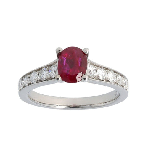 Bague 53 Bague en diamant et rubis 58 Facettes 1865