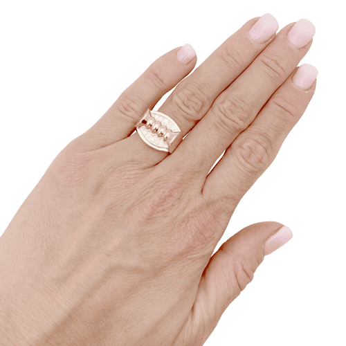 Bague 53 Bague vintage or rose, or blanc, diamants. 58 Facettes 34563