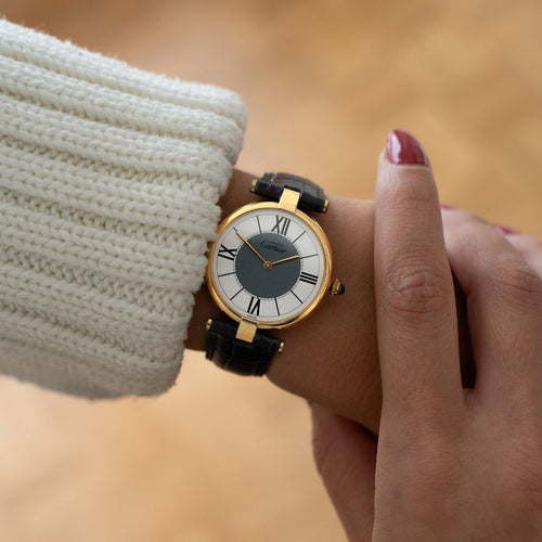 Montre Cartier Must Vendôme - Cadran gris ivoire - LM 58 Facettes