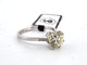 Bague 51 Bague en or blanc avec diamant solitaire 58 Facettes