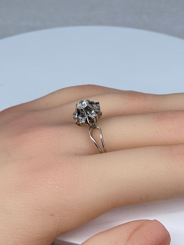 Bague 59 Bague Margueritte en Or blanc & Diamants 58 Facettes