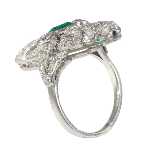 Bague 54 Glamour nuptiale : un aperçu de l'Art déco des années 1920 58 Facettes 22151-0121