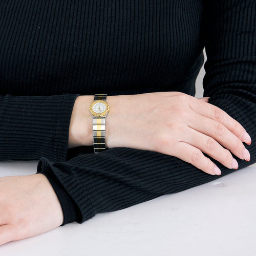 Montre Montre Vintage CHOPARD "Saint Moritz" Or et Acier. 58 Facettes