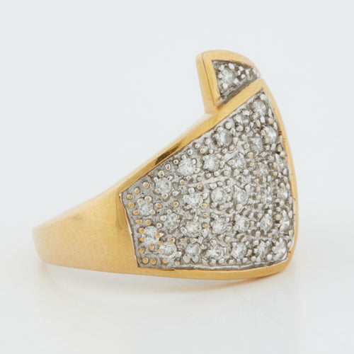 Bague 57 BAGUE EN OR JANUE 18 CARATS 58 Facettes REF 10024/08