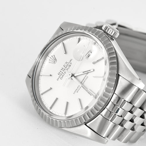 Montre ROLEX - Montre Datejust en acier, bracelet jubilé 58 Facettes