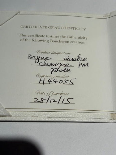 Bague 50 BOUCHERON - Bague Quatre classique 58 Facettes 196511044100