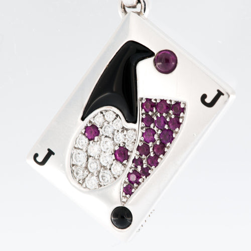 Pendentif CARTIER - Pendentif Carte Joker - Edition limitée 58 Facettes
