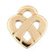 Pendentif Poiray Pendentif Cœur entrelacé Or jaune 58 Facettes 3877903CN