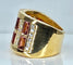 Bague 57 Bague or jaune tourmalines roses et diamants 58 Facettes AB403