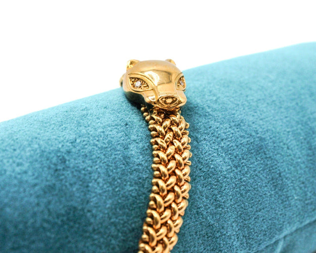 Náramek žluté zlato panter 