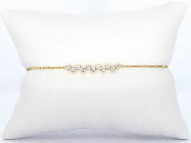 Bracelet Bracelet en or jaune avec diamants 58 Facettes 2359