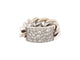 Bague 54 bague CHRISTIAN DIOR gourmette gm 54 or blanc 18k diamants 0.8ct 58 Facettes 268958