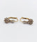 Boucles d'oreilles Dormeuses antique or 18k diamants serti étoilés (circa 1920) 58 Facettes A06529